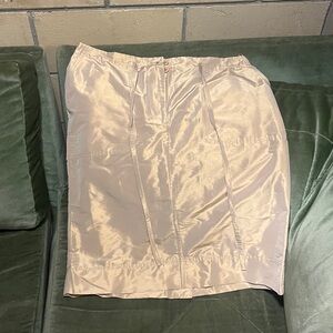 Magical Tibi Discreetly Gold Pencil Skirt